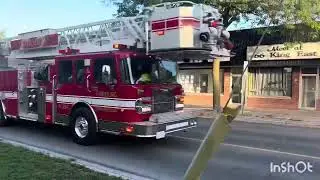Cobourg Fire Department Ladder Truck Responding to CCI for A Gas Leak 10/02/25