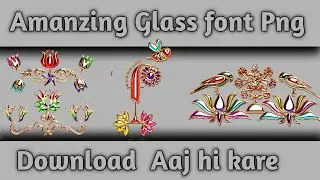 Ps Touch Glass font png shape download 🌹🌹