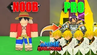 NOOB To PRO In Anime Evolution Simulator Day 12 New Update!
