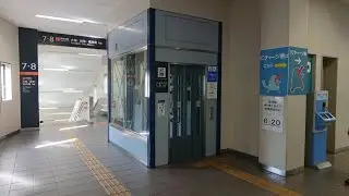 米原駅7・8番のりばのエレベーター 通り抜け型 フジテック