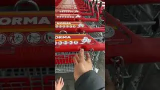 How to use shopping cart/ trolley in Germany 🇩🇪 Supermarket ASMR