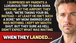 2day I Gave My Parents a Luxury Trip to Bora Bora. At the Airport, They Replaced Me With My BIL. I
