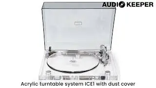 Audio Keeper | Belt Drive 2 Speed Bluetooth Turntable System with Plug and Play and  Dust Cover