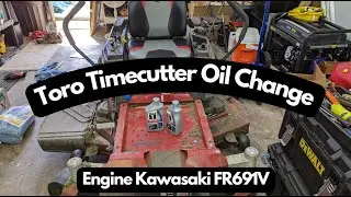 Замена масла Toro Timecutter - Двигатель Kawasaki FR691V