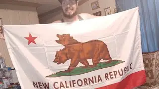Fall out New california republic Flag. Unboxing