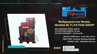 Multipurpose Iron Worker Machine by TL PATHAK GROUP - All-in-One Hydraulic Iron Worker Machine