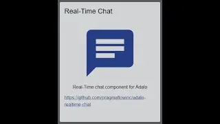 Adalo actual real-time chat (for real)