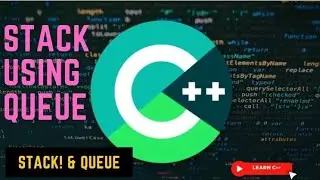 implementing stack using queue in C++ #shorts #programming #youtube #dsa