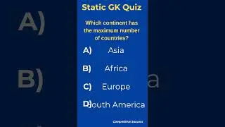 GK Quiz for Competitive Exams #staticgk #generalknowledge #gk #currentaffairs||Competitive Success