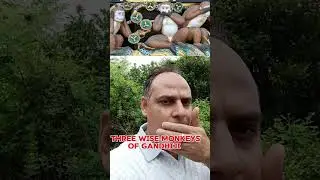 #Three wise monkeys of Gandhiji #Bapu#Ketan#Bandar#