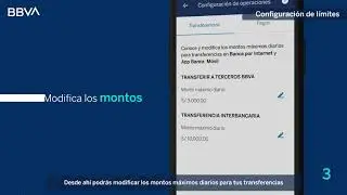 &iquest;C&oacute;mo configuro los l&iacute;mites de mis operaciones? - Nuevo App BBVA