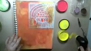 Butterfly Art Journaling Page by Keren Tamir
