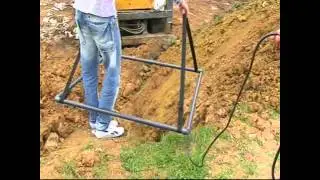 kyzikos dedektör 2x2  metre başlıkla 4 metreden varil  testi