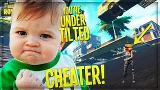 1v1 TROLLING ANGRY KID w/  UNDER THE MAP *GLITCH* in PLAYGROUND MODE ON FORTNITE (Fortnite Trolling)