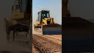 🚜 CAT Bulldozer in Action &ndash; Road Construction Beast! 🚧🔥#tractor #bulldozer #shorts #shortsfeed