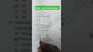 btsc lab technician questions.?