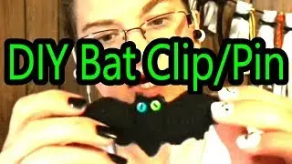 Friendly Bat Hair Clip/Pin: Craftober Spooktacular
