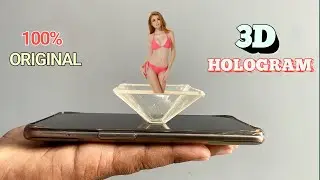 I Made 3D Mobile Hologram || How to Make 3D Hologram Video Projector at Home || Ti Experiment