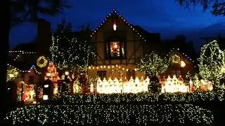 Christmas Lights Lilley Hall House Toluca Lake Los Angeles California December 30, 2025