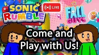 Hang out and play with us!! - Fall Guys and Sonic Rumble LIVE!!