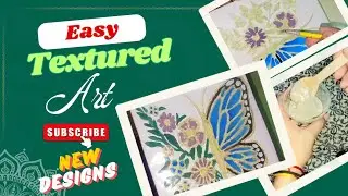 Butterfly Texture Art 🦋 | Satisfying Finish#craft #art #handmade#diy #painting #texture art #youtube