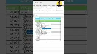 How to convert number to word in excel | #excel #tricks #ytshorts #shorts