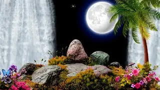 Dual Waterfall Background Video Effects HD  Black Screen Video 