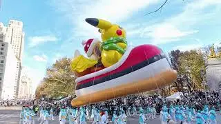 Pikachu & Eevee Balloon &mdash; 2025 Macy&rsquo;s Thanksgiving Day Parade (4K Pok&eacute;mon)