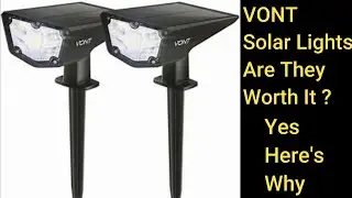 VONT Solar Lights - Review Of A Good Product - Pro's - Con's