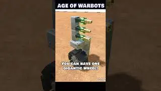You can add mech wheels in our Warbot Creator now! - AGE OF WARBOTS #sandbox  #mech  #indiegame