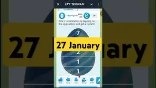 Yaytsogram 27 January Cipher Code | Today Yaytsogram Cipher Code #yaytsogram #airdrop #chiphercode