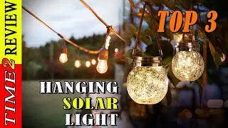Best 3 hanging solar lights Review in USA By Time 2 review !! Amazon Best seller hanging solar light