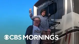 Father and 9-year-old daughter bring donated RVs to families who lost their homes in disasters