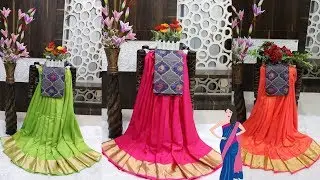 Fancy Sarees with Blouse Design 2019
