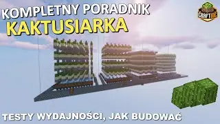 KOMPLETNY PORADNIK - Jak budować + TESTY wydajności kaktusiarek! | CraftMC.PL SkyBlock