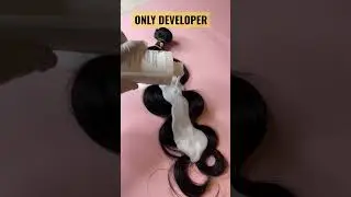 TO GET A BROWN BASE! YOU CAN USE ONLY DEVELOPER ON MY RAW HAIR BUNDLES #rawhairbundles #humanhair