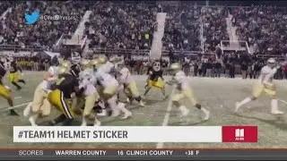 Team 11 Helmet Sticker: Buford on 70-yard run, 28-yard field goal win