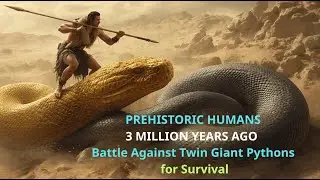 {PREHISTORIC HUMANS} 3 MILLION YEARS AGO - Battle Against Twin Giant Pythons for survival