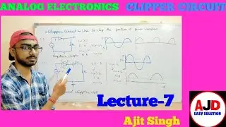 Clipper circuit in Hindi || Positive and Negative clippers || Biased clippers