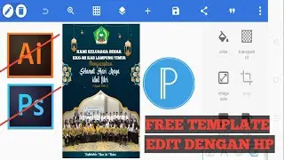 FREE TEMPLATE FLYER IDUL FITRI - Edit dari hp