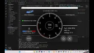 Mazda 6 Digital Dashboard with Python - OBD II
