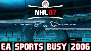 St. Louis Blues at San Jose Sharks | EA Sports' Busy 2006 | NHL 07 (PS2)