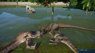 Jurassic World Evolution | Carnivore War (All Carnivores Free-For-All)