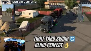 🚛 ETS2 | Tight Yard Magic &ndash; Extra Long Asphalt Miller Reverse! 🔄🏭