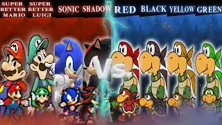 [MUGEN] 4V4 BATTLE - SMBZ Team VS Koopa bros Team