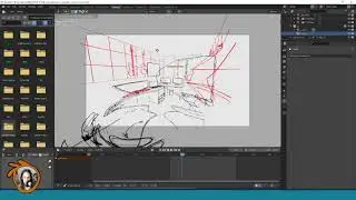 Whirlwind and other juicy effects in Blender 3.0 with Grease pencil Lineart using Vertex Weight Mod