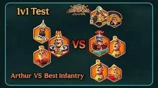 Arthur Pendragon 1v1 Test (vs Infantry) - Rise of Kingdoms