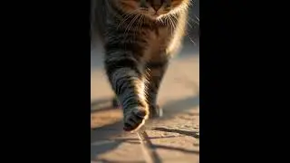 AI Cat Paw Walking ASMR 🐾 | Soft Footstep Sounds | The Tingle King #shorts #aiasmr #asmr