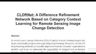 CLDRNet  A Difference Refinement Network Based on Category Context Learning for Remote Sensing Image