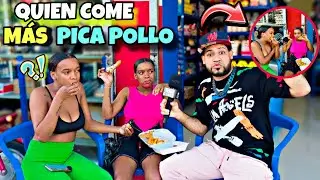 LAS MELLAS quien come más pica pollo se gana un premio ??